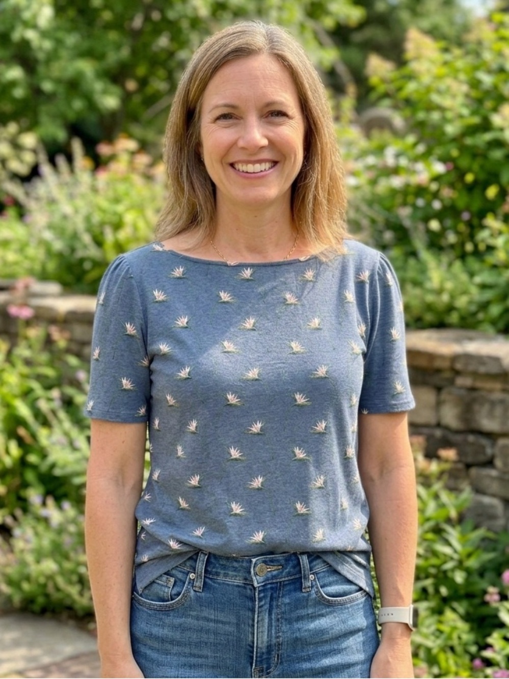 Ann Taylor Linen Short Sleeve Top